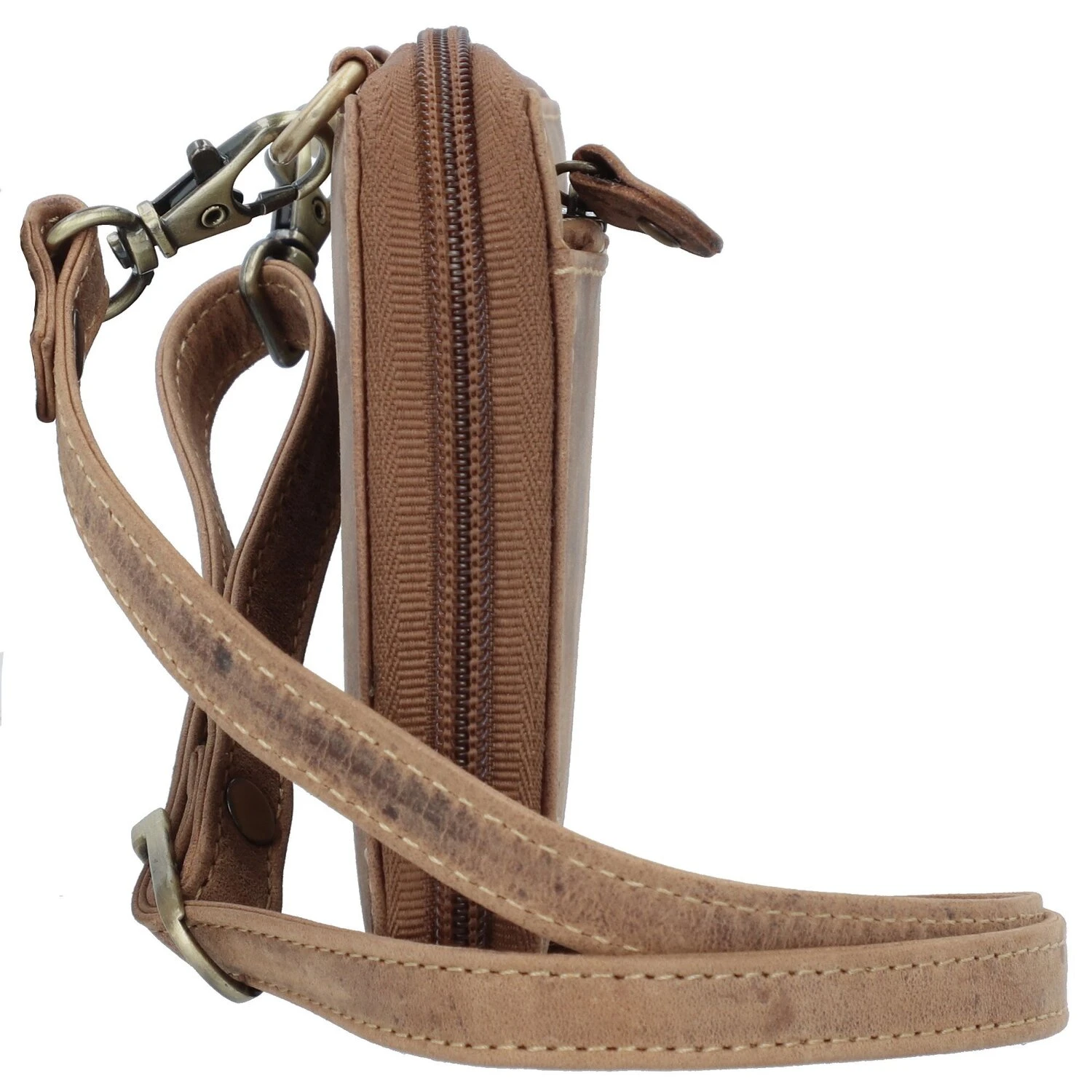 Vintage Clutch Geldbörse RFID Schutz Leder 21 Cm 3 Vintage Clutch Geldbörse RFID Schutz Leder 21 Cm – Bild 3