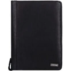 Black Nappa Ringmappe Leder 33 Cm