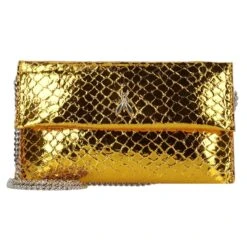 Patrizia Pepe Fly Clutch Tasche Leder 21 Cm