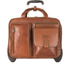 Montana 2-Rollen Businesstrolley RFID Leder 42 Cm Laptopfach