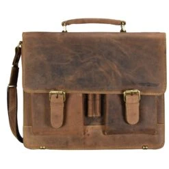 Vintage Aktentasche Leder 40 Cm Laptopfach