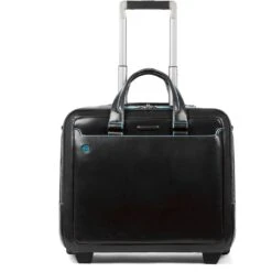 Piquadro Blue Square 2-Rollen Businesstrolley Leder 37 Cm Laptopfach